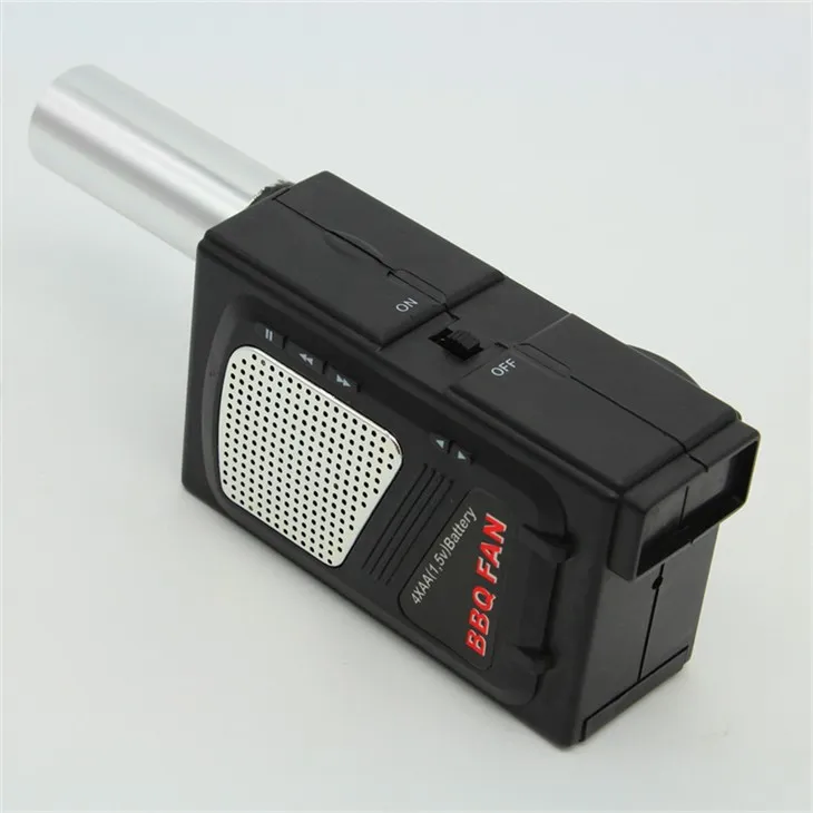 Akkumulátor használata Barbecue tűzoltó légfúvó alacsony zajszintű egyenáramú elektromos grillventilátor levegő grillfúvó FD311A