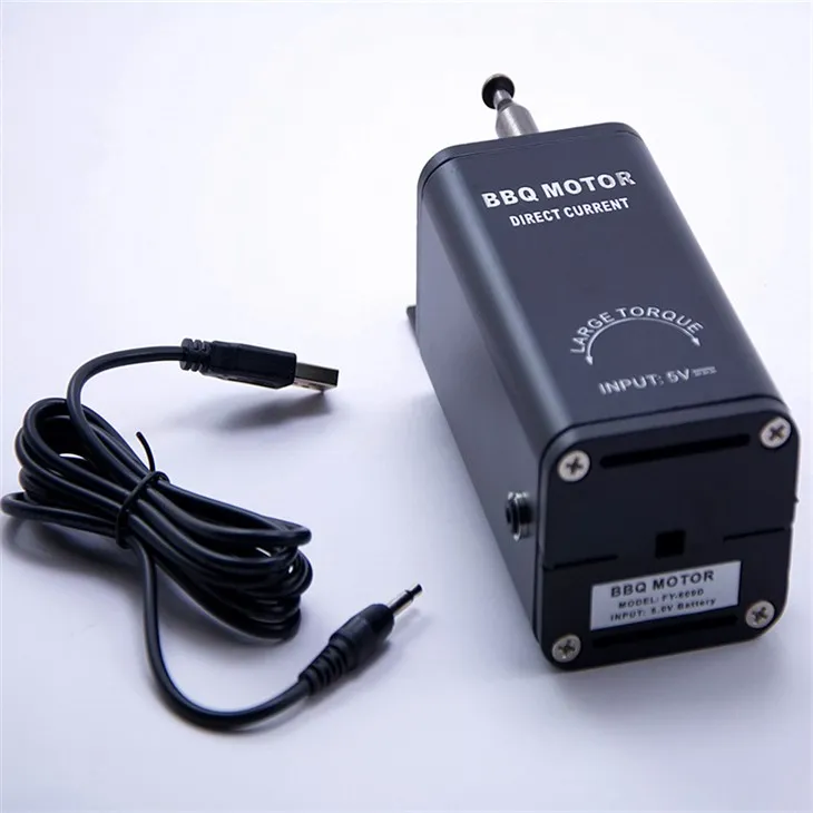 BBQEXPERT minőségbiztosított barkácsolás Braai Roaster Spit Motor 5V Voor Rotisserie Motor Spit Roast Motorok Eladó FD609D