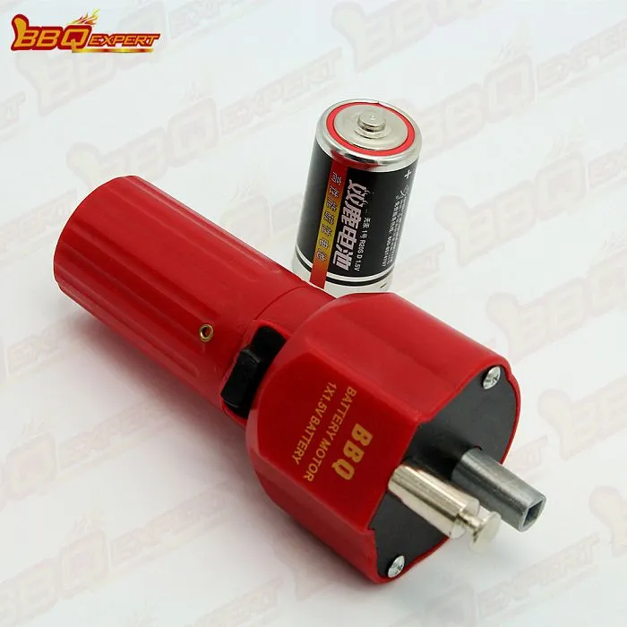 Fashion Red Battery BBQ Motor Grill DC 1,5 V Olcsó BBQ Spit Motors Electric Grill Motor BBQ FD602A-3