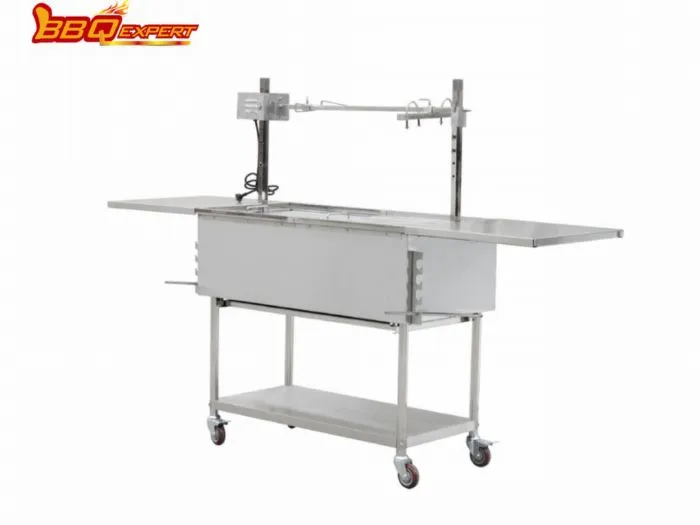 Többfunkciós Heavy Duty Rotisserie BBQ Grill kültéri vagy beltéri rozsdamentes acél grill forgónyárssal