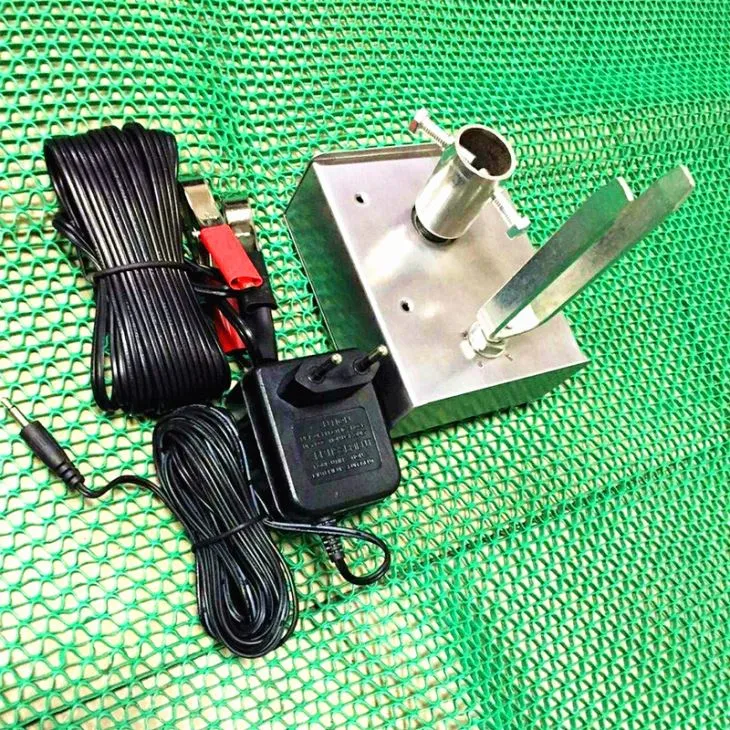 Rozsdamentes acél 12V-os nyárson sült motor